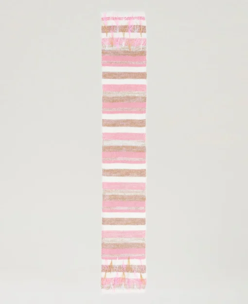 Sciarpa Jacquard Con Piume