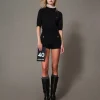 Shorts 'Emily' In Maglia Misto Mohair
