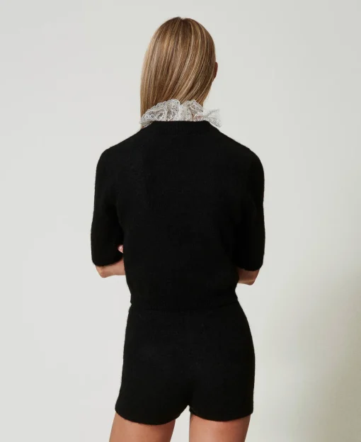 Shorts 'Emily' In Maglia Misto Mohair