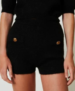 Shorts 'Emily' In Maglia Misto Mohair