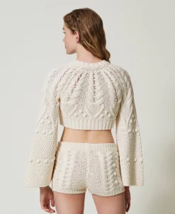 Shorts In Maglia Di Lana