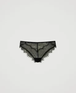 Slip Brasiliana In Pizzo E Tulle