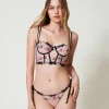 Slip Brasiliana In Tulle Con Fiocchi