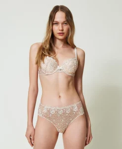 Slip Brasiliana In Tulle Animalier