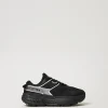 Sneakers Fessura A Righe Con Logo A Contrasto