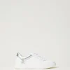 Sneakers In Pelle Con Inserti Laminati