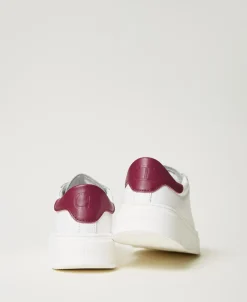 Sneakers In Pelle Con Logo