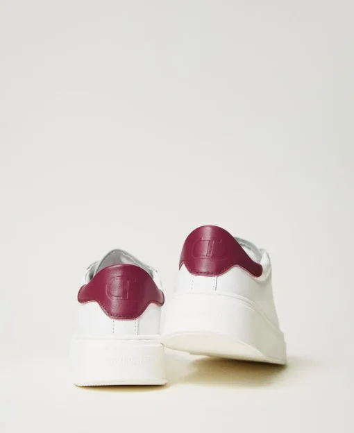 Sneakers In Pelle Con Logo