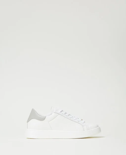 Sneakers In Pelle Con Oval T
