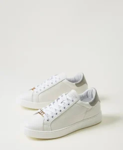 Sneakers In Pelle Con Oval T
