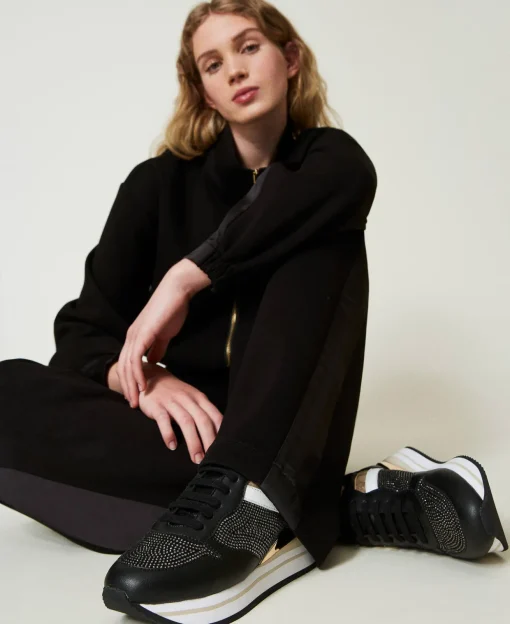Sneakers Running Con Strass