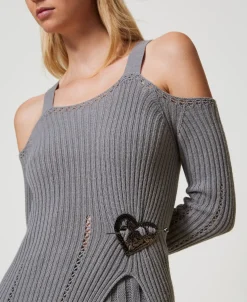 Spilla A Cuore Con Fiore