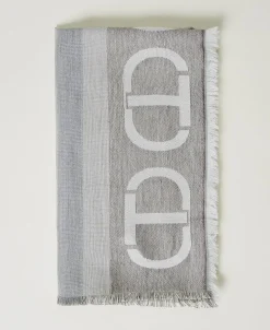 Stola Jacquard Con Oval T