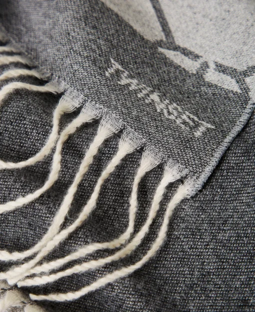 Stola Jacquard Con Oval T