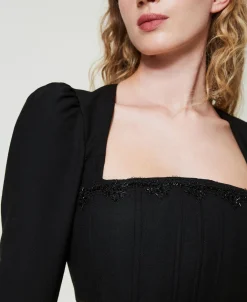 Top Bustier Con Ricamo