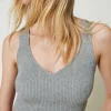 Top Cropped In Maglia A Costine