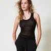 Top Fitted In Maglia Di Viscosa