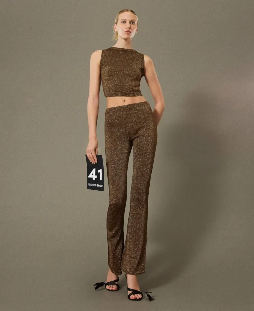 Top In Maglia Con Lurex