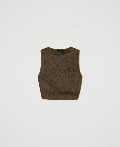 Top In Maglia Con Lurex