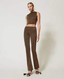 Top In Maglia Con Lurex