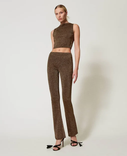 Top In Maglia Con Lurex
