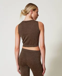 Top In Maglia Con Lurex