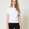 T-shirt Con Costruzione Bustier
