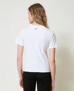 T-shirt Con Costruzione Bustier