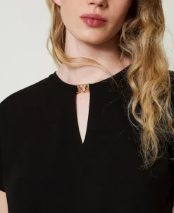 T-shirt Con Morsetto A Cuore