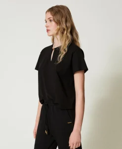 T-shirt Con Morsetto A Cuore