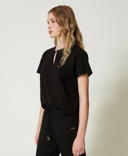T-shirt Con Morsetto A Cuore