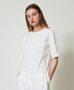 T-shirt Con Perle