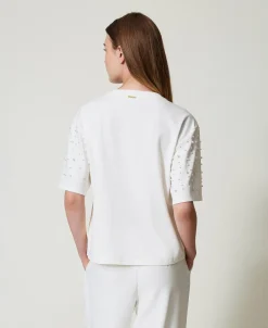 T-shirt Con Perle
