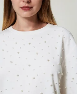 T-shirt Con Perle