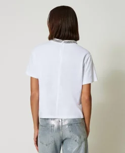 T-shirt Con Ricamo A Mano