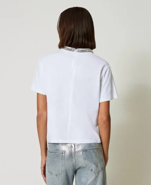 T-shirt Con Ricamo A Mano