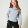T-shirt Con Stampa Collana E Strass