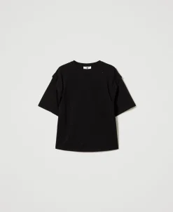 T-shirt Con Strass Dégradé