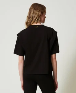 T-shirt Con Strass Dégradé