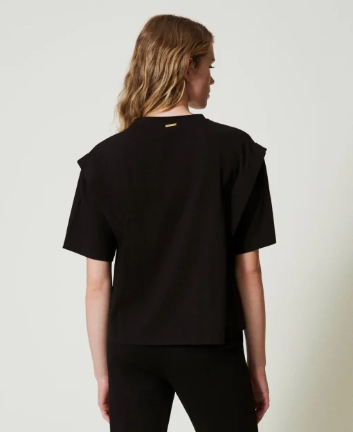 T-shirt Con Strass Dégradé