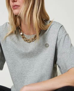 T-shirt Mélange Con Oval T