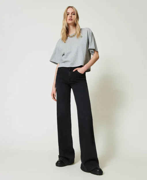 T-shirt Mélange Con Oval T