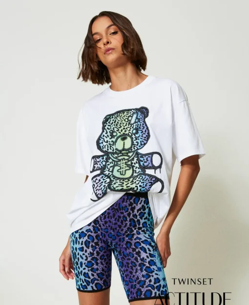T-shirt Over MYFO Con Stampa E Ricamo