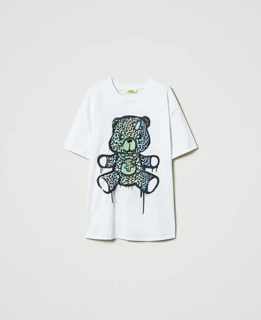 T-shirt Over MYFO Con Stampa E Ricamo