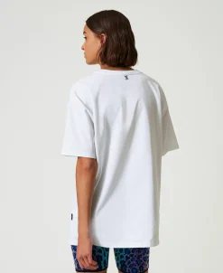 T-shirt Over MYFO Con Stampa E Ricamo