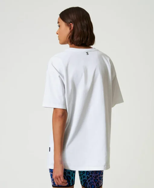T-shirt Over MYFO Con Stampa E Ricamo