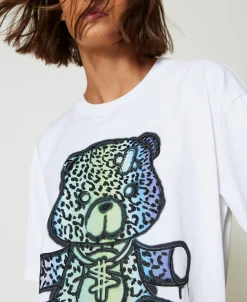 T-shirt Over MYFO Con Stampa E Ricamo