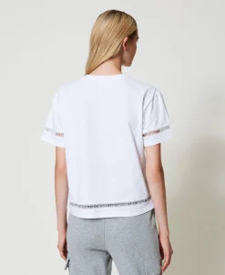 T-shirt Regular Con Logo Ricamato