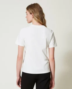 T-shirt Regular Con Stampa Glitter