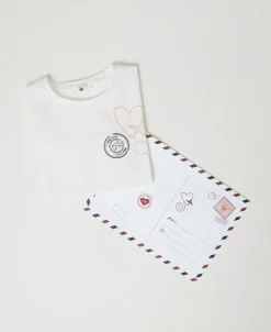 T-shirt Regular Con Stampa Glitter